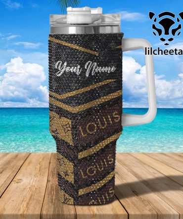 Louis Vuitton Brand Custom Stanley Quencher 40Oz Stainless Steel Tumbler With Handle