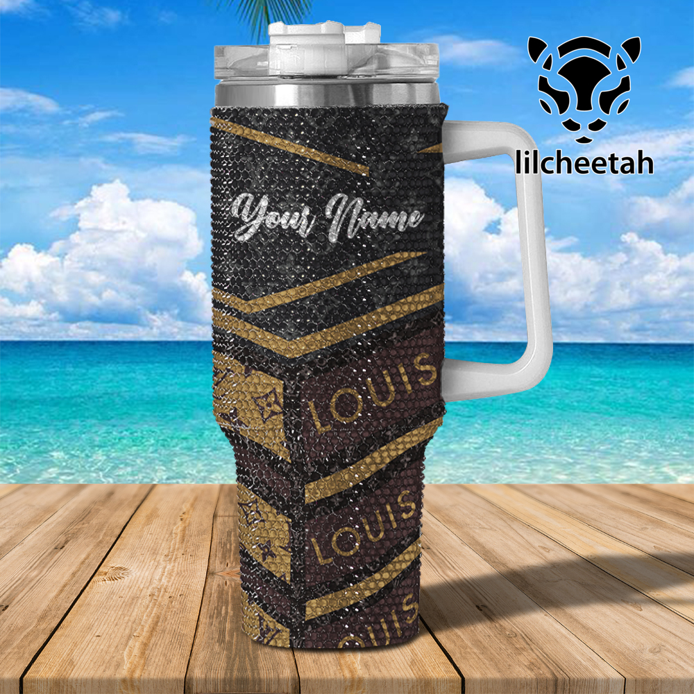 Louis Vuitton Brand Custom Stanley Quencher 40Oz Stainless Steel Tumbler With Handle