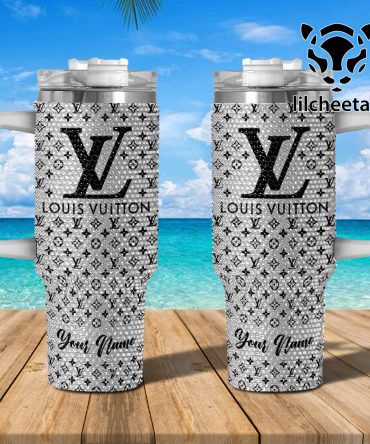 Louis Vuitton Brand Custom Stanley Quencher 40Oz Stainless Steel Tumbler With Handle