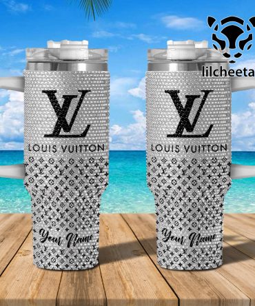 Louis Vuitton Brand Custom Stanley Quencher 40Oz Stainless Steel Tumbler With Handle