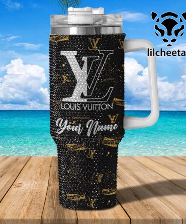 Louis Vuitton Brand Custom Stanley Quencher 40Oz Stainless Steel Tumbler With Handle