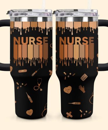 Love Nurse Life Custom Stanley Quencher 40Oz Stainless Steel Tumbler With Handle