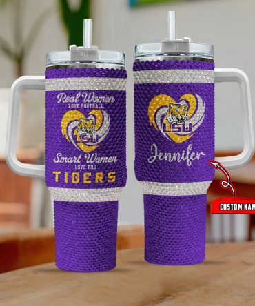 Lsu Tigers Ncaa Custom Stanley Quencher 40Oz Stainless Steel Tumbler With Handle