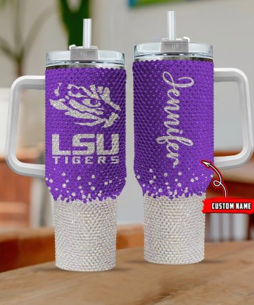 Lsu Tigers Ncaa Custom Stanley Quencher 40Oz Stainless Steel Tumbler With Handle