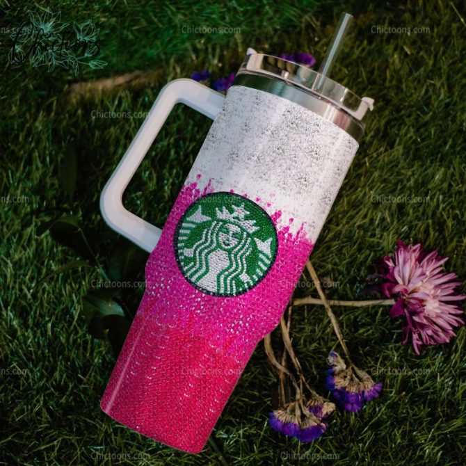 Luxe Rhinestone Bling Hello Kitty Cartoon Custom Stanley Quencher 40Oz Stainless Steel Tumbler - Image 4