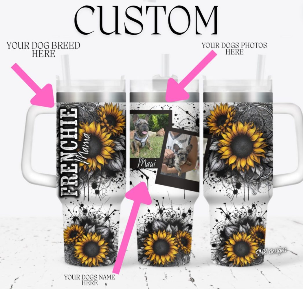 Mama Sunflower Custom Stanley Quencher 40Oz Stainless Steel Tumbler With Handle