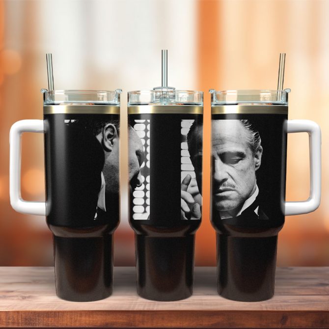 Marlon Brando Actors Custom Stanley Quencher 40Oz Stainless Steel Tumbler With Handle