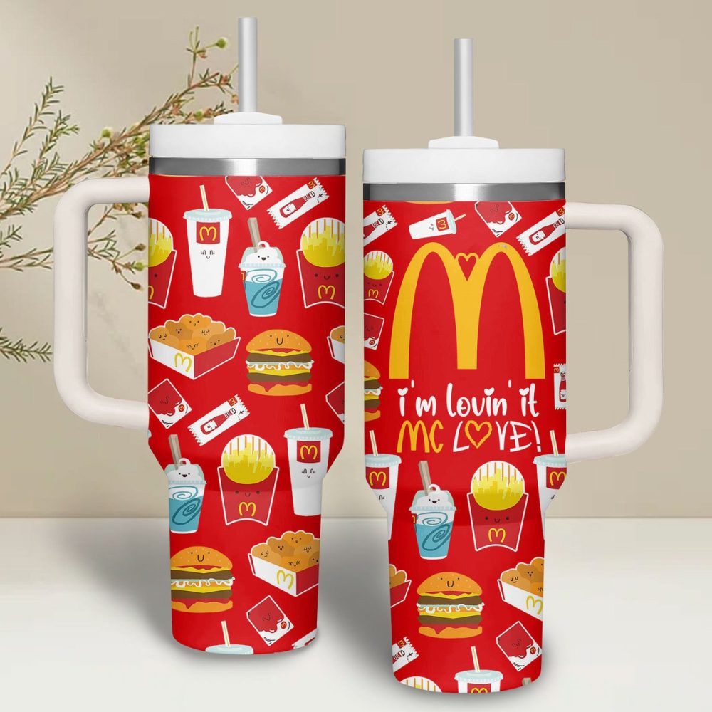 Mcdonald #8217;S Food Custom Stanley Quencher 40Oz Stainless Steel