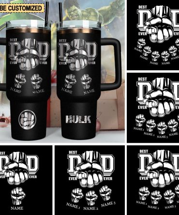 Father #8217;S Day Hulk Avengers Movies Custom Stanley Quencher 40Oz Stainless Steel