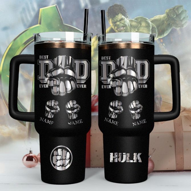 Father #8217;S Day Hulk Avengers Movies Custom Stanley Quencher 40Oz Stainless Steel - Image 6