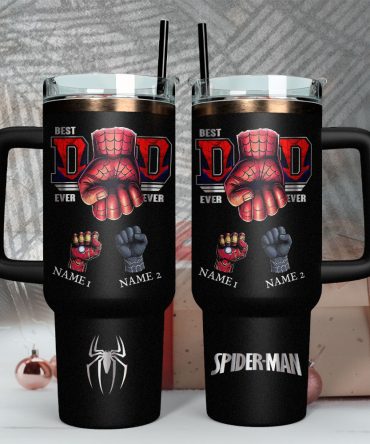 Father #8217;S Day Spider-Man Avengers Movies Custom Stanley Quencher 40Oz Stainless Steel