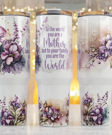 Mother Flower Custom Stanley Quencher 40Oz Stainless Steel Tumbler