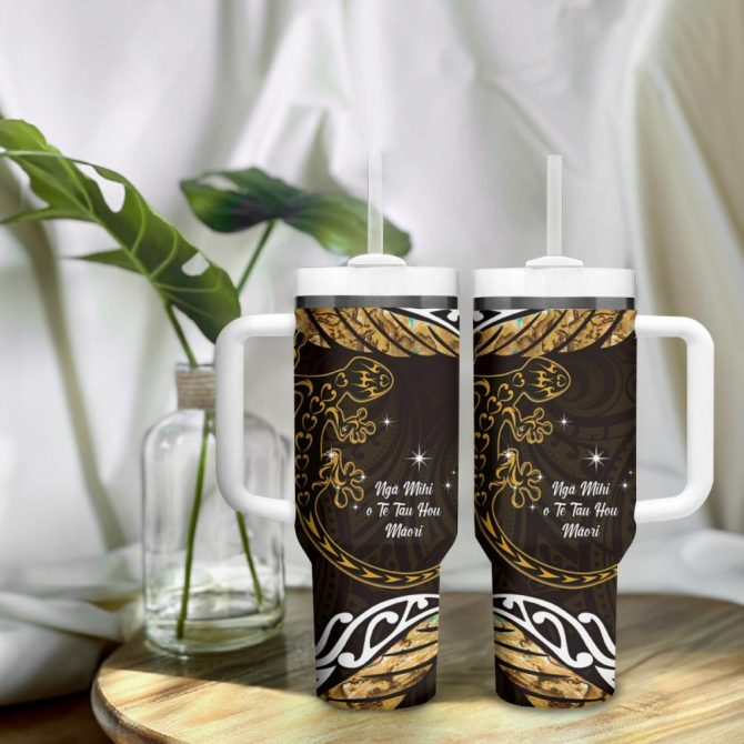New Zealand Matariki Holiday Custom Stanley Quencher 40Oz Stainless Steel Tumbler - Image 10