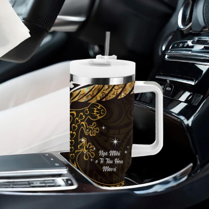 New Zealand Matariki Holiday Custom Stanley Quencher 40Oz Stainless Steel Tumbler - Image 9
