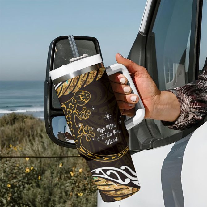 New Zealand Matariki Holiday Custom Stanley Quencher 40Oz Stainless Steel Tumbler - Image 8