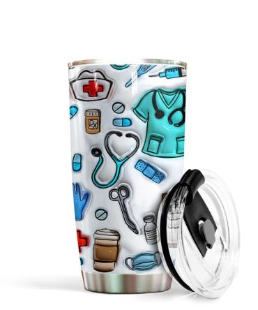 Nurse Custom Stanley Quencher 40Oz Stainless Steel Tumbler With Handle