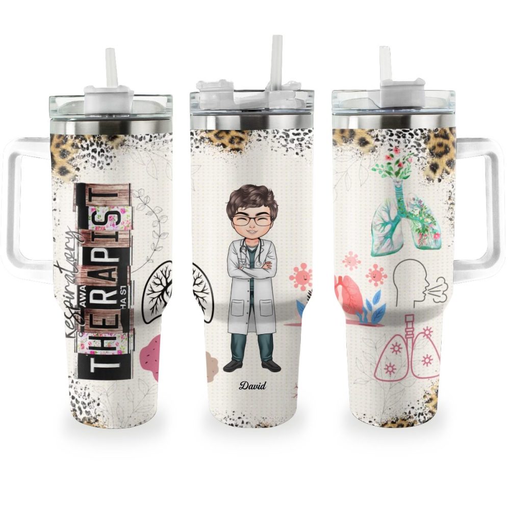 Nurse Custom Stanley Quencher 40Oz Stainless Steel Tumbler With Handle