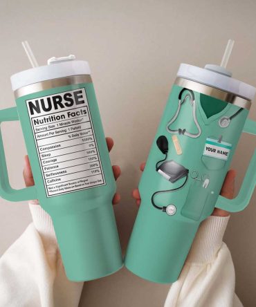 Nurse Custom Stanley Quencher 40Oz Stainless Steel Tumbler