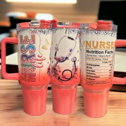 Nurse Life Custom Stanley Quencher 40Oz Stainless Steel Tumbler