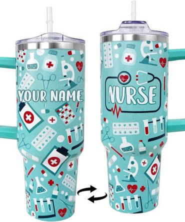 Nurse Life Custom Stanley Quencher 40Oz Stainless Steel Tumbler