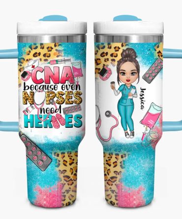 Nurse Life Custom Stanley Quencher 40Oz Stainless Steel Tumbler With Handle