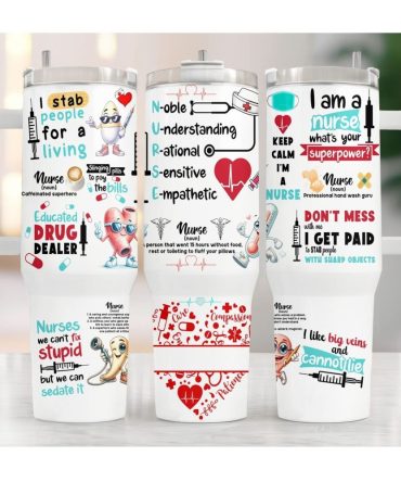 Nurse Life Custom Stanley Quencher 40Oz Stainless Steel Tumbler With Handle
