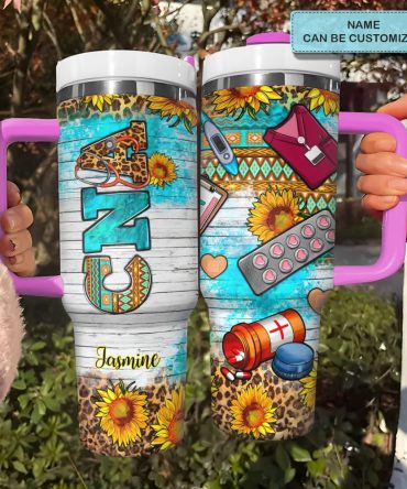 Nurse Life Custom Stanley Quencher 40Oz Stainless Steel Tumbler With Handle