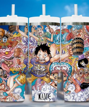 One Piece Anime Custom Stanley Quencher 40Oz Stainless Steel Tumbler