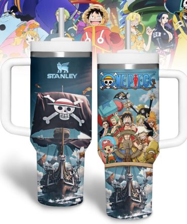 One Piece Anime Custom Stanley Quencher 40Oz Stainless Steel Tumbler With Handle