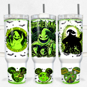 Oogie Boogie The Nightmare Before Christmas Cartoon Custom Stanley Quencher 40Oz Stainless Steel Tumbler With Handle