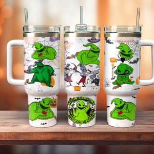 Oogie Boogie The Nightmare Before Christmas Cartoon Custom Stanley Quencher 40Oz Stainless Steel Tumbler With Handle