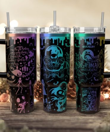 Oogie #8217;S Revenge The Nightmare Before Christmas Games Custom Stanley Quencher 40Oz Stainless Steel Tumbler With Handle