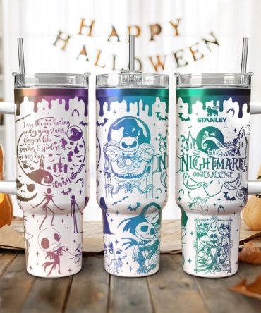 Oogie #8217;S Revenge The Nightmare Before Christmas Games Custom Stanley Quencher 40Oz Stainless Steel Tumbler With Handle