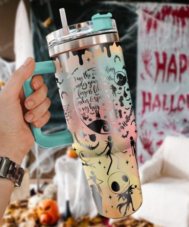 Oogie #8217;S Revenge The Nightmare Before Christmas Games Custom Stanley Quencher 40Oz Stainless Steel Tumbler With Handle