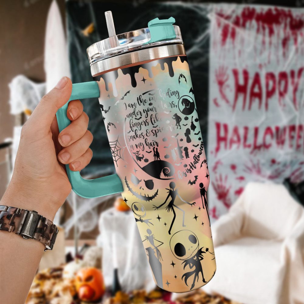 Oogie #8217;S Revenge The Nightmare Before Christmas Games Custom Stanley Quencher 40Oz Stainless Steel Tumbler With Handle