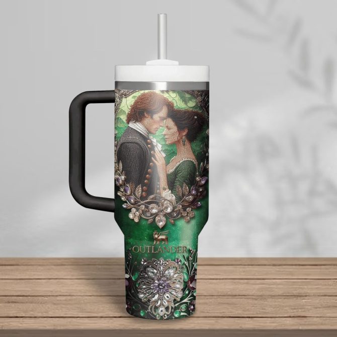 Outlander Tv Series Custom Stanley Quencher 40Oz Stainless Steel Tumbler With Handle - Image 3