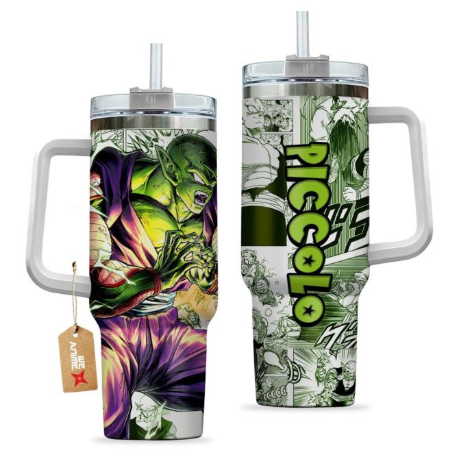 Piccolo Dragon Ball Z Anime Custom Stanley Quencher 40Oz Stainless Steel Tumbler - Image 2