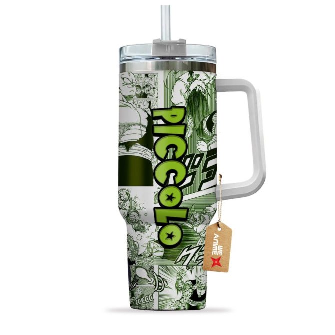 Piccolo Dragon Ball Z Anime Custom Stanley Quencher 40Oz Stainless Steel Tumbler - Image 3