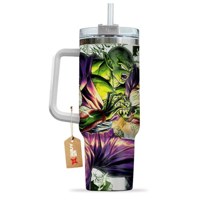 Piccolo Dragon Ball Z Anime Custom Stanley Quencher 40Oz Stainless Steel Tumbler - Image 4