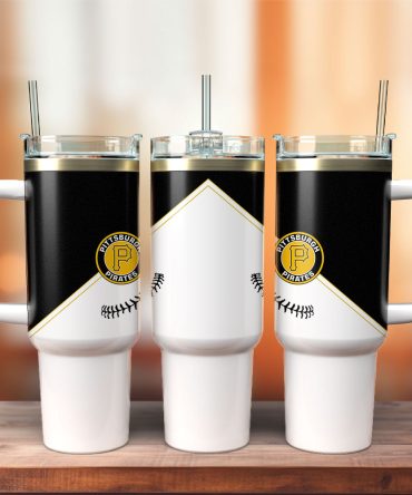 Pittburgh Pirates Mlb Custom Stanley Quencher 40Oz Stainless Steel Tumbler With Handle