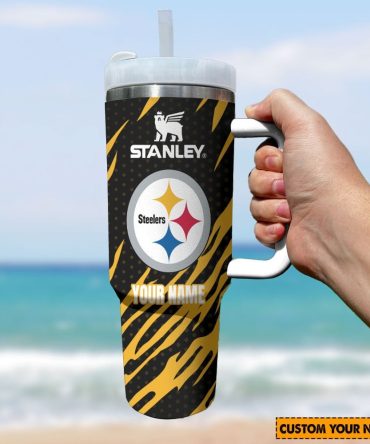 Pittsburgh Steelers Nfl Custom Stanley Quencher 40Oz Stainless Steel Tumbler With Handle