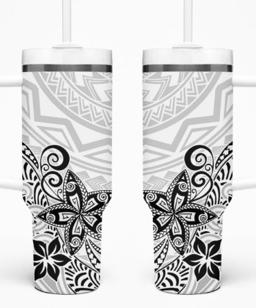 Plumeria Flowers Custom Stanley Quencher 40Oz Stainless Steel Tumbler