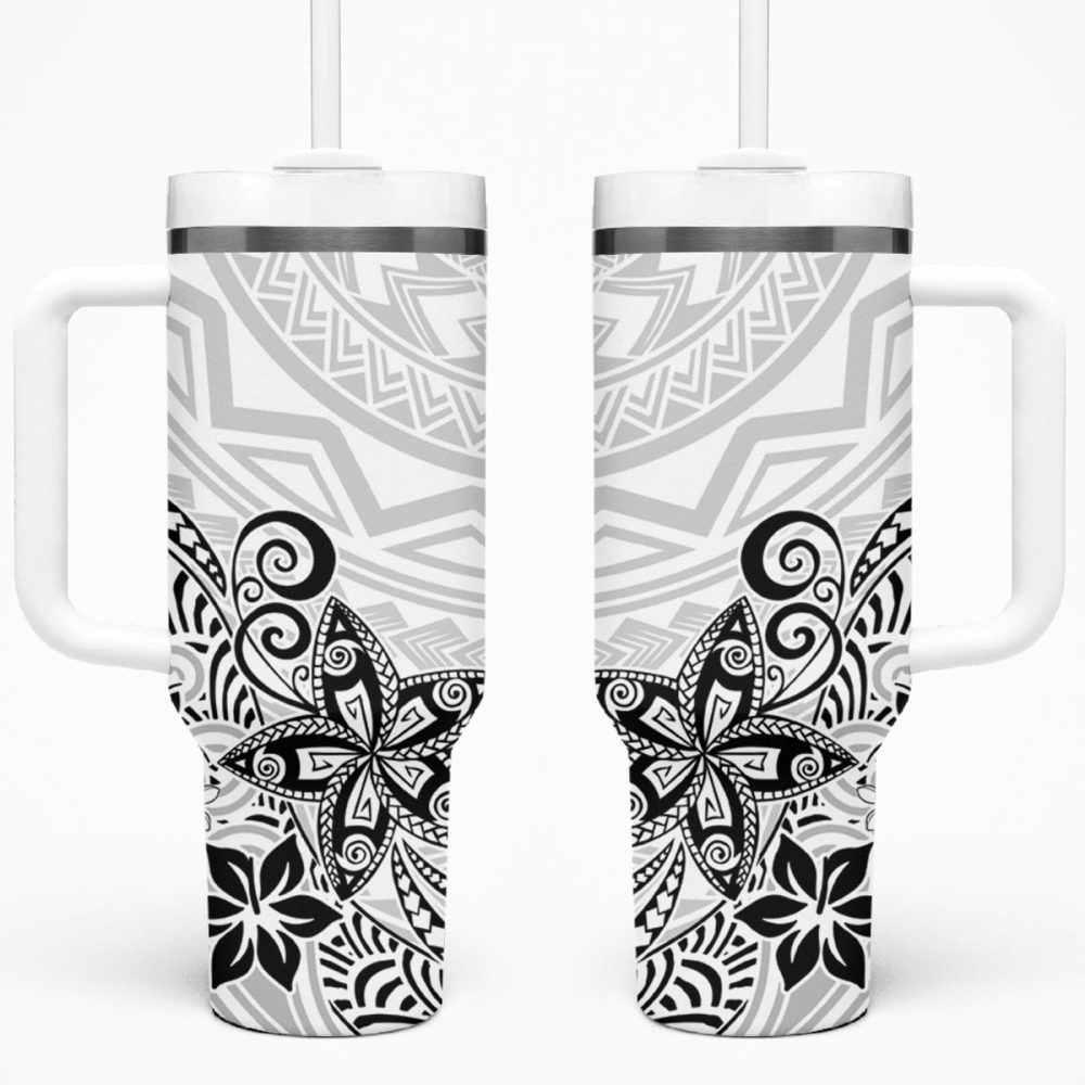 Plumeria Flowers Custom Stanley Quencher 40Oz Stainless Steel Tumbler
