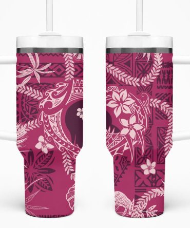 Plumeria Flowers Custom Stanley Quencher 40Oz Stainless Steel Tumbler