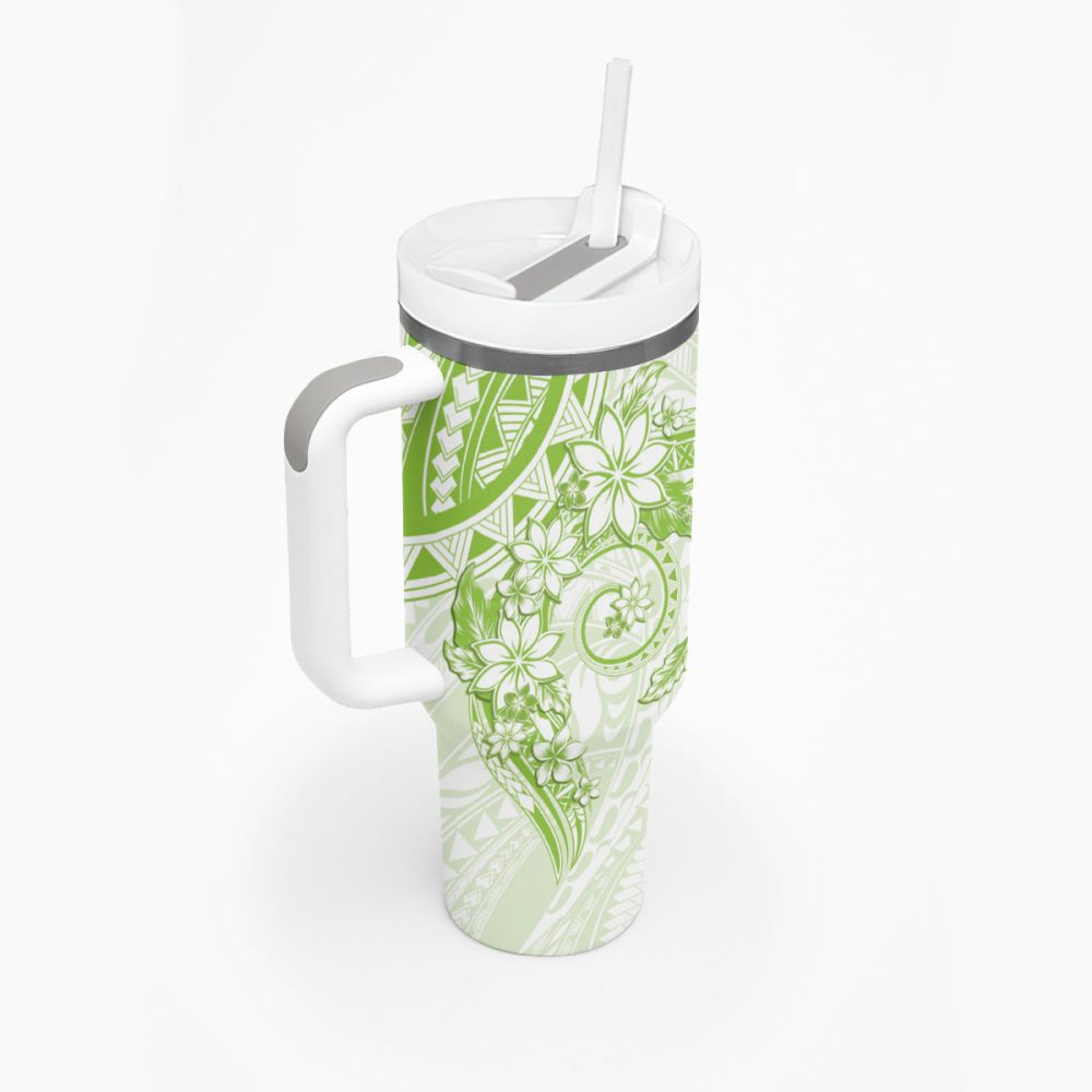 Plumeria Flowers Custom Stanley Quencher 40Oz Stainless Steel Tumbler - Image 3
