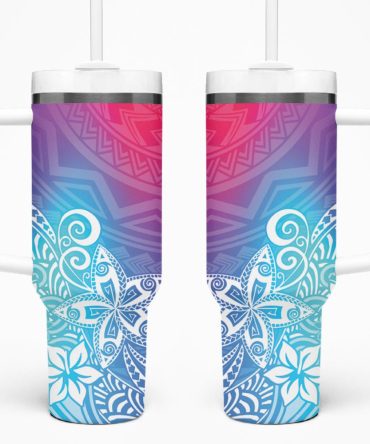 Plumeria Flowers Custom Stanley Quencher 40Oz Stainless Steel Tumbler