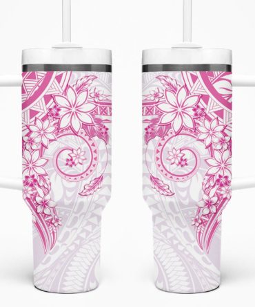 Plumeria Flowers Custom Stanley Quencher 40Oz Stainless Steel Tumbler
