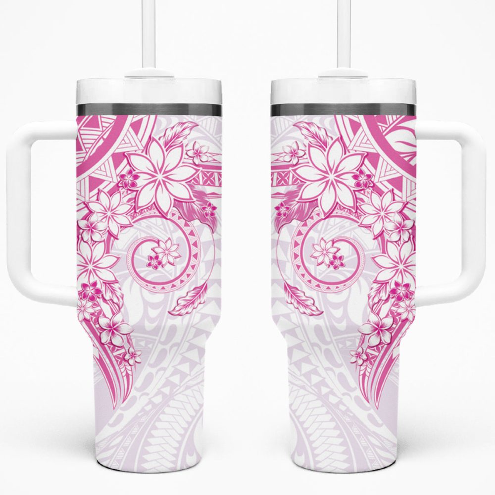 Plumeria Flowers Custom Stanley Quencher 40Oz Stainless Steel Tumbler