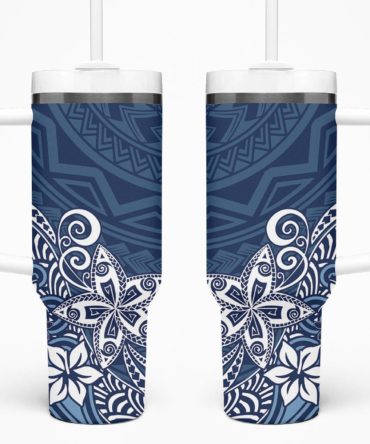 Plumeria Flowers Custom Stanley Quencher 40Oz Stainless Steel Tumbler