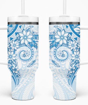 Plumeria Flowers Custom Stanley Quencher 40Oz Stainless Steel Tumbler